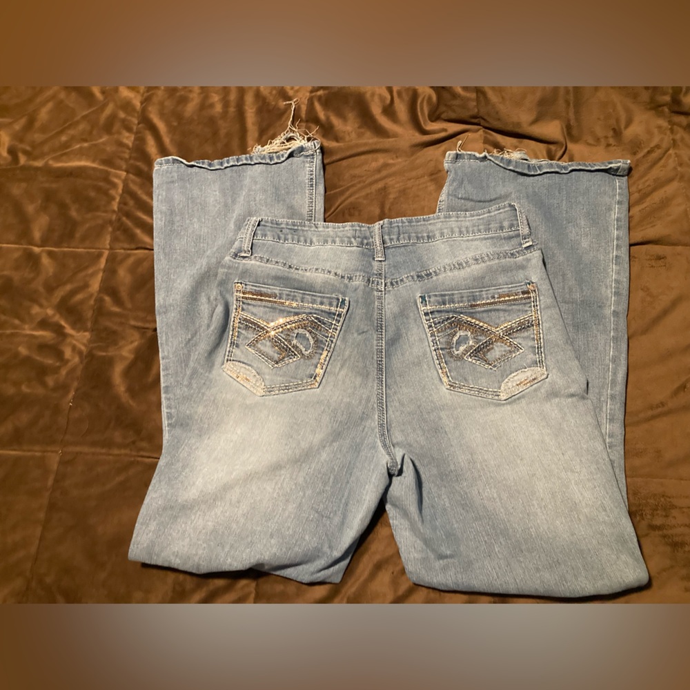 Hydraulic brand, size 15, Stylish Blue Distressed Women Jeans - Picture 10 of 13